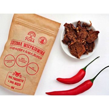 Toba Suszona Wieprzowina Habanero & Naga Jolokia 30g