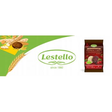 Lestello Wafle z Komosy Ryżowej w Czekoladzie z Wiśnią 36g