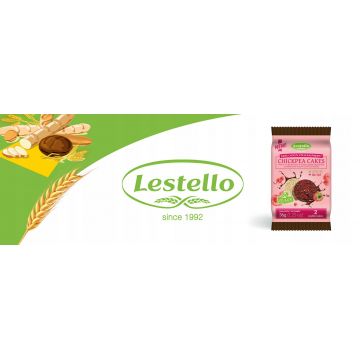 Lestello - Wafle z Ciecierzycy w Czekoladzie z Malinami 36g