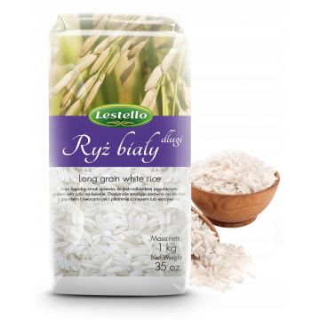 Lestello Ryż Biały Długoziarnisty 1kg