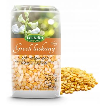 Lestello Groch Żółty Łuskany Połówka 500g