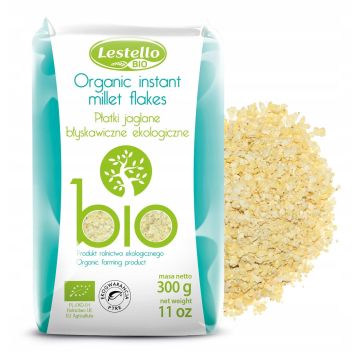 Lestello Płatki Jaglane Błyskawiczne Bio 300g