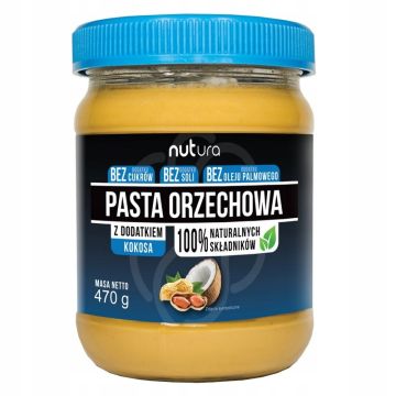 Nutura Pasta Orzechowa z Kokosem 470g