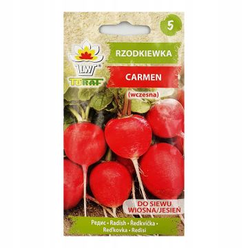 Nasiona Warzyw - Rzodkiewka Carmen - 10g