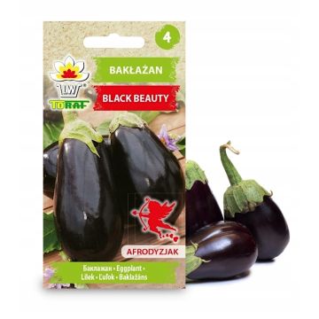 Toraf Nasiona Bakłażan Black Beauty 1g