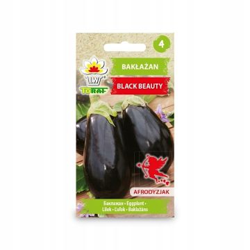 Toraf Nasiona Bakłażan Black Beauty 1g