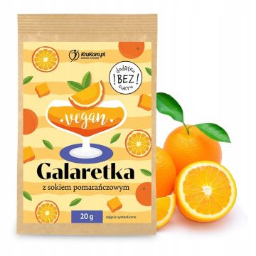 Krukam Galaretka Wegańska Pomarańczowa 20g