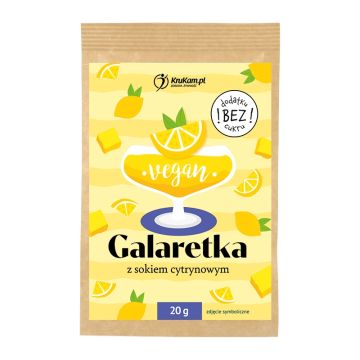 Krukam Galaretka Wegańska Cytrynowa 20g