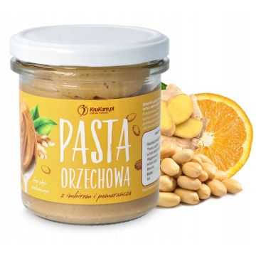 Krukam Pasta Orzechowa z Imbirem i Pomarańczą 300g