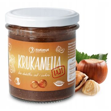 Krukam Pasta Orzechowa Krukamella Lajt 300g