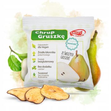 Crispy Natural Chipsy Suszone z Gruszki 18g