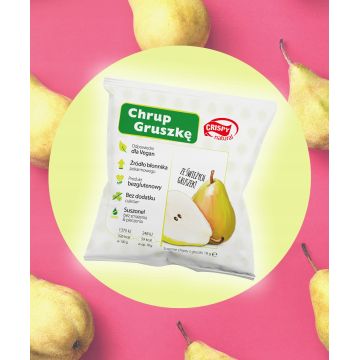 Crispy Natural Chipsy Suszone z Gruszki 18g