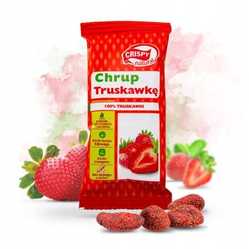 Crispy Natural Suszone Chipsy z Truskawki 10g