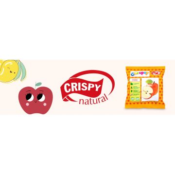 Crispy Natural Suszone Jabłka z Sokiem Mango 18g