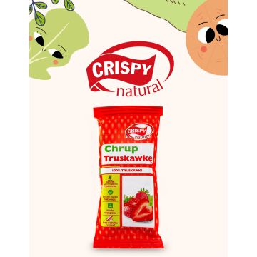 Crispy Natural Suszone Chipsy z Truskawki 10g