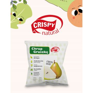 Crispy Natural Chipsy Suszone z Gruszki 18g