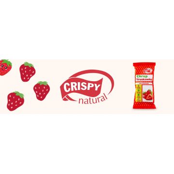 Crispy Natural Suszone Chipsy z Truskawki 10g