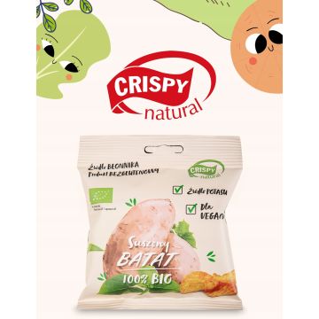 Crispy Natural Suszone Bataty BIO 18g