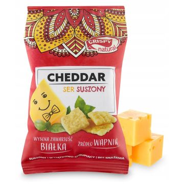 Crispy Natural Suszony Ser Cheddar 15g