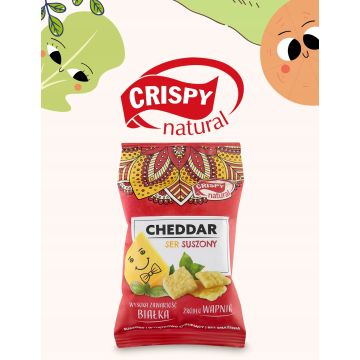 Crispy Natural Suszony Ser Cheddar 15g