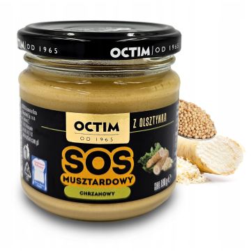 Octim Sos Musztardowy Chrzanowy 180g