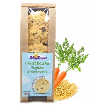 Malwa Ciasteczka Jaglane z Marchewką 120g