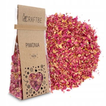 Craftbe Kwiaty Jadalne Płatki Piwonia 15g