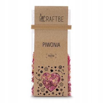 Craftbe Kwiaty Jadalne Płatki Piwonia 15g