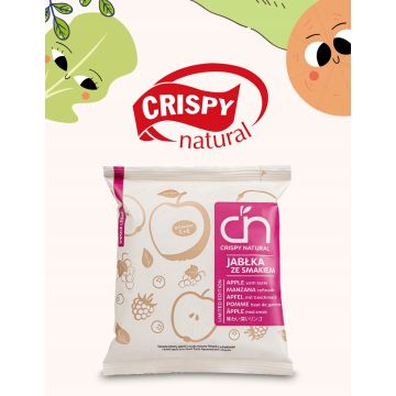 Crispy Natural Suszone Jabłka o Smaku Owoców Leśnych 18g