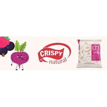 Crispy Natural Suszone Jabłka o Smaku Owoców Leśnych 18g